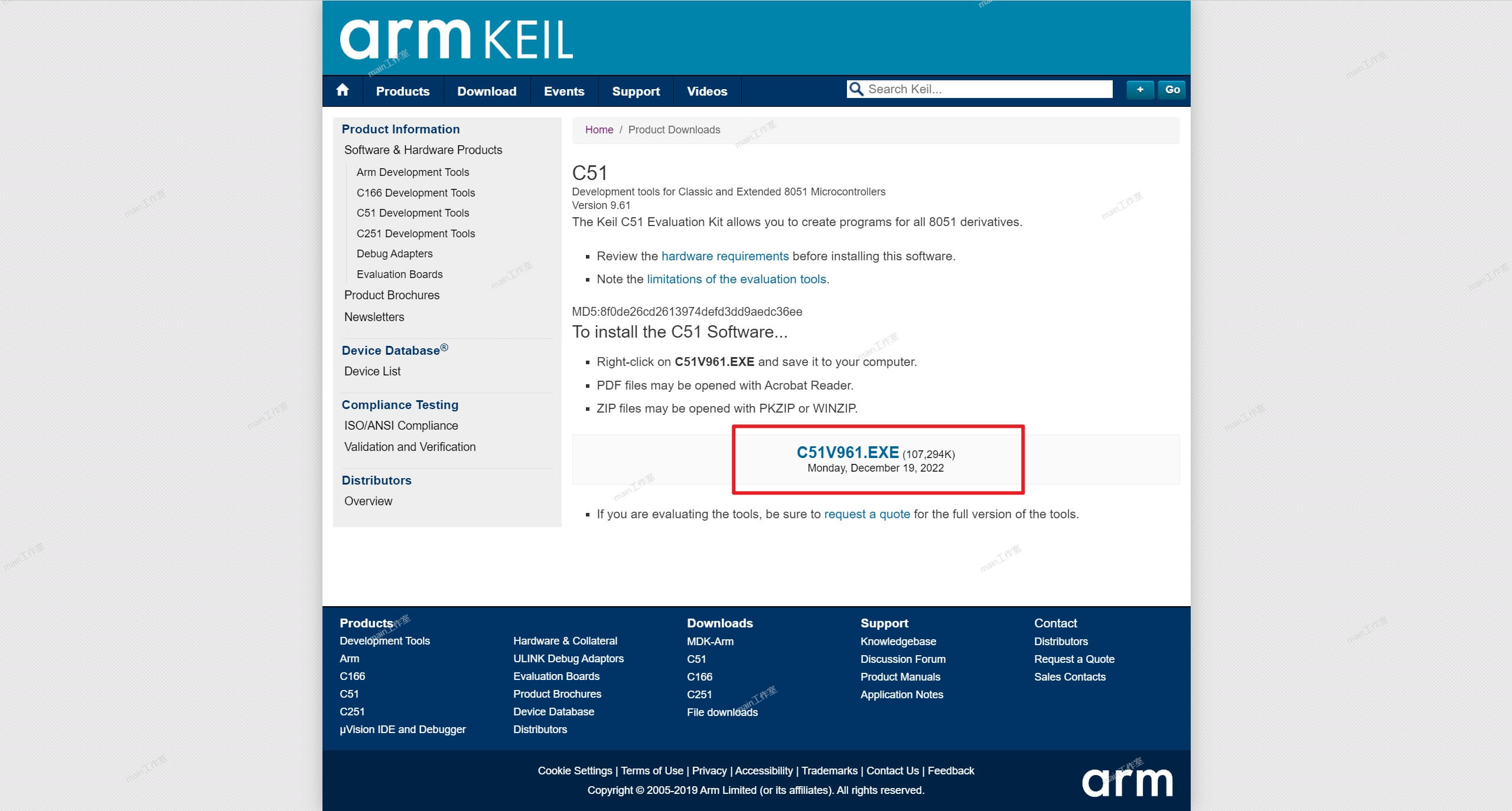 Keil 5（C51 与 MDK-ARM）官网下载安装包 [ 图文教程 ]-第5张图片-seo排名网